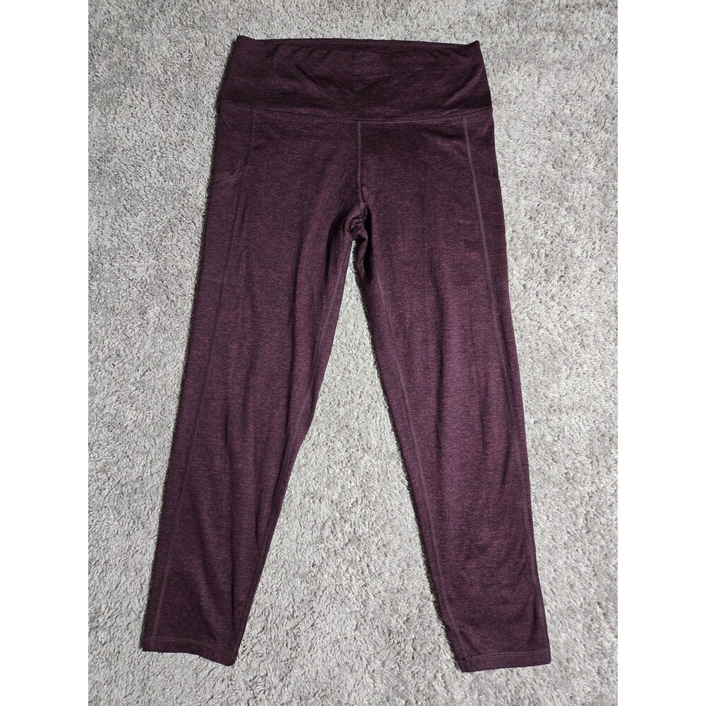 Aerie Chill Play Move high-waisted leggings Pants Women's XL Short Deep Plum